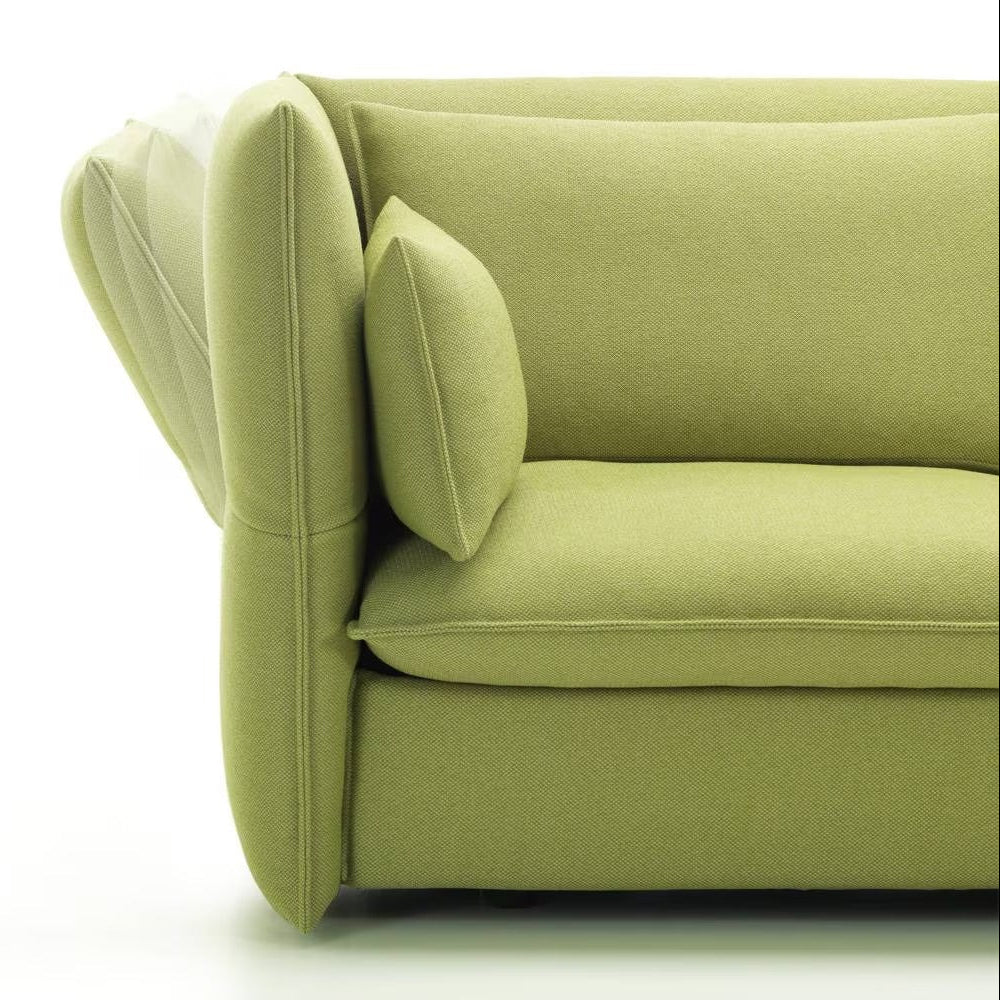 Modern green modular loveseat