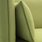 Modern green modular loveseat