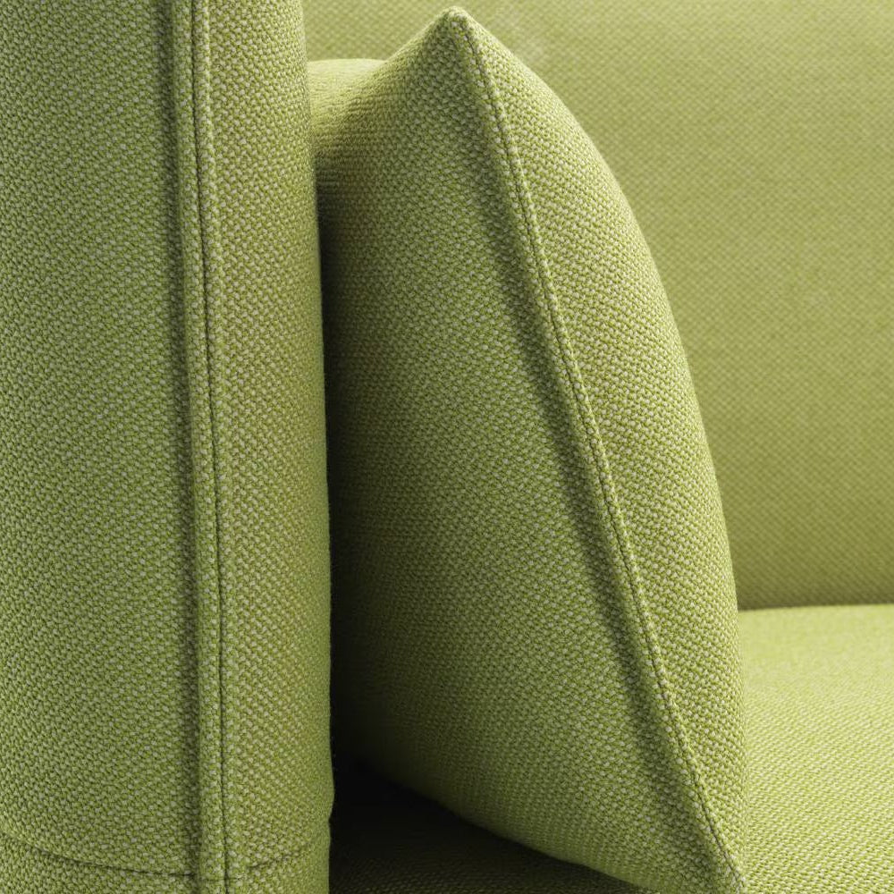 Modern green modular loveseat
