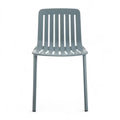 Modern striped plastic dining chair