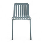 Modern striped plastic dining chair