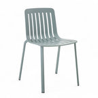 Modern striped plastic dining chair