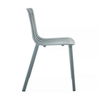 Modern striped plastic dining chair