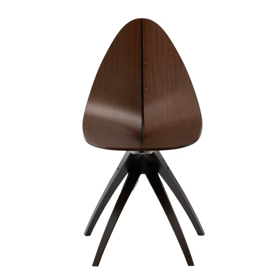 Teardrop shaped bentwood dining chair